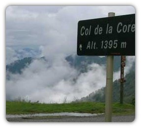 Nebel auf dem Col de la Core